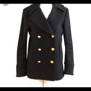 Balmain x hm pea coat
